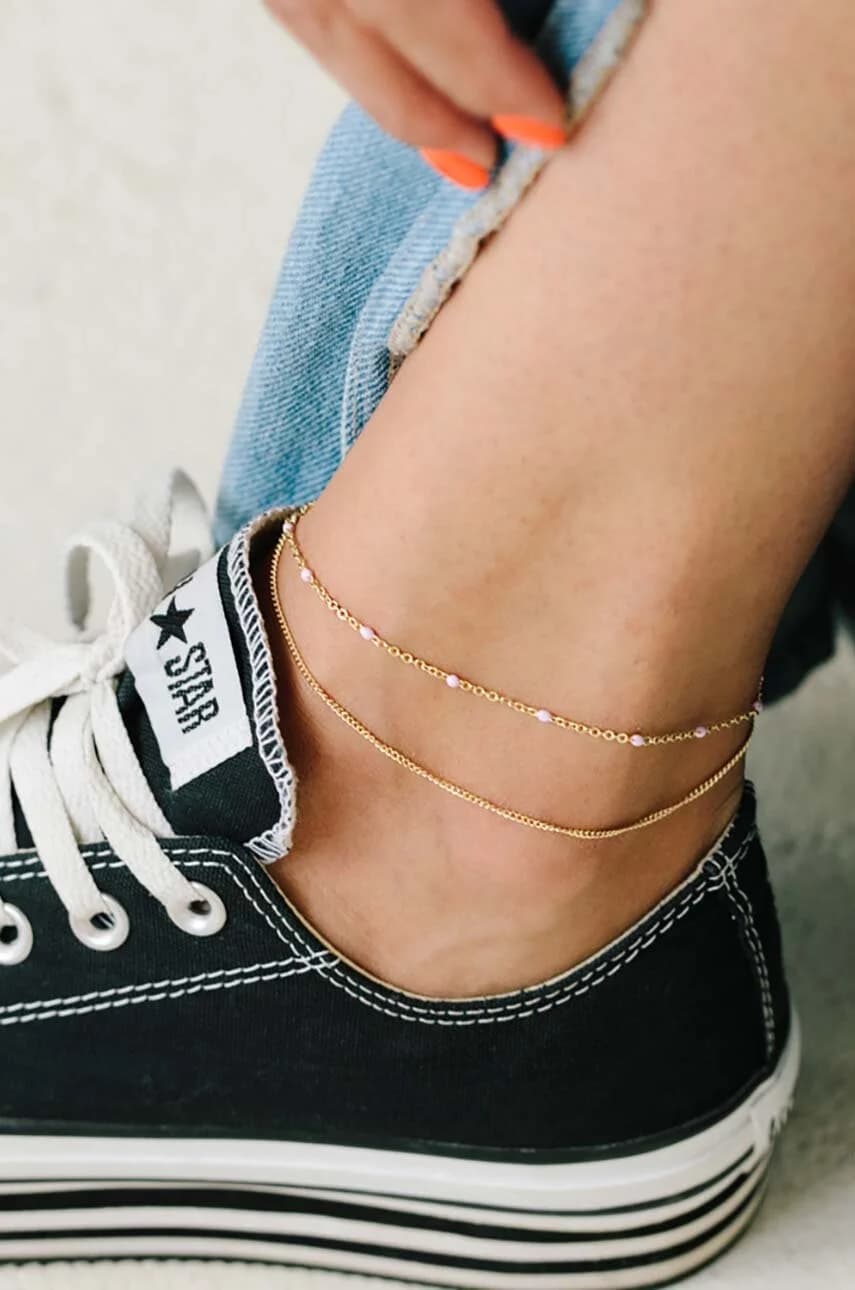 Позолоченный браслет на ногу SUGAR - фото 2