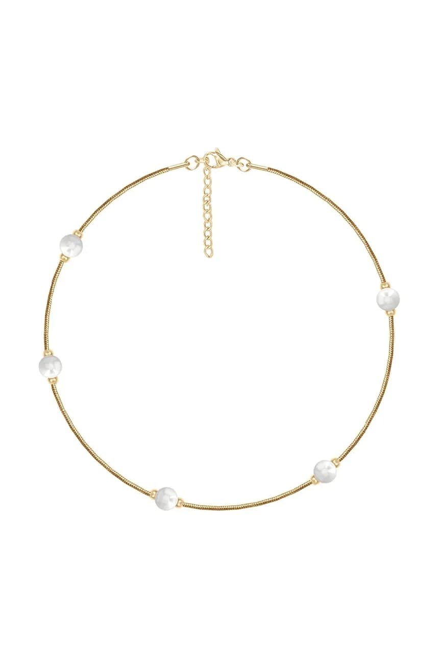 Позолоченный браслет с жемчугом