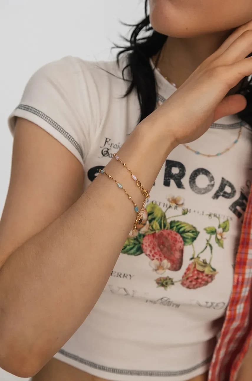 САХАР серебряный браслет с позолотой - фото 5