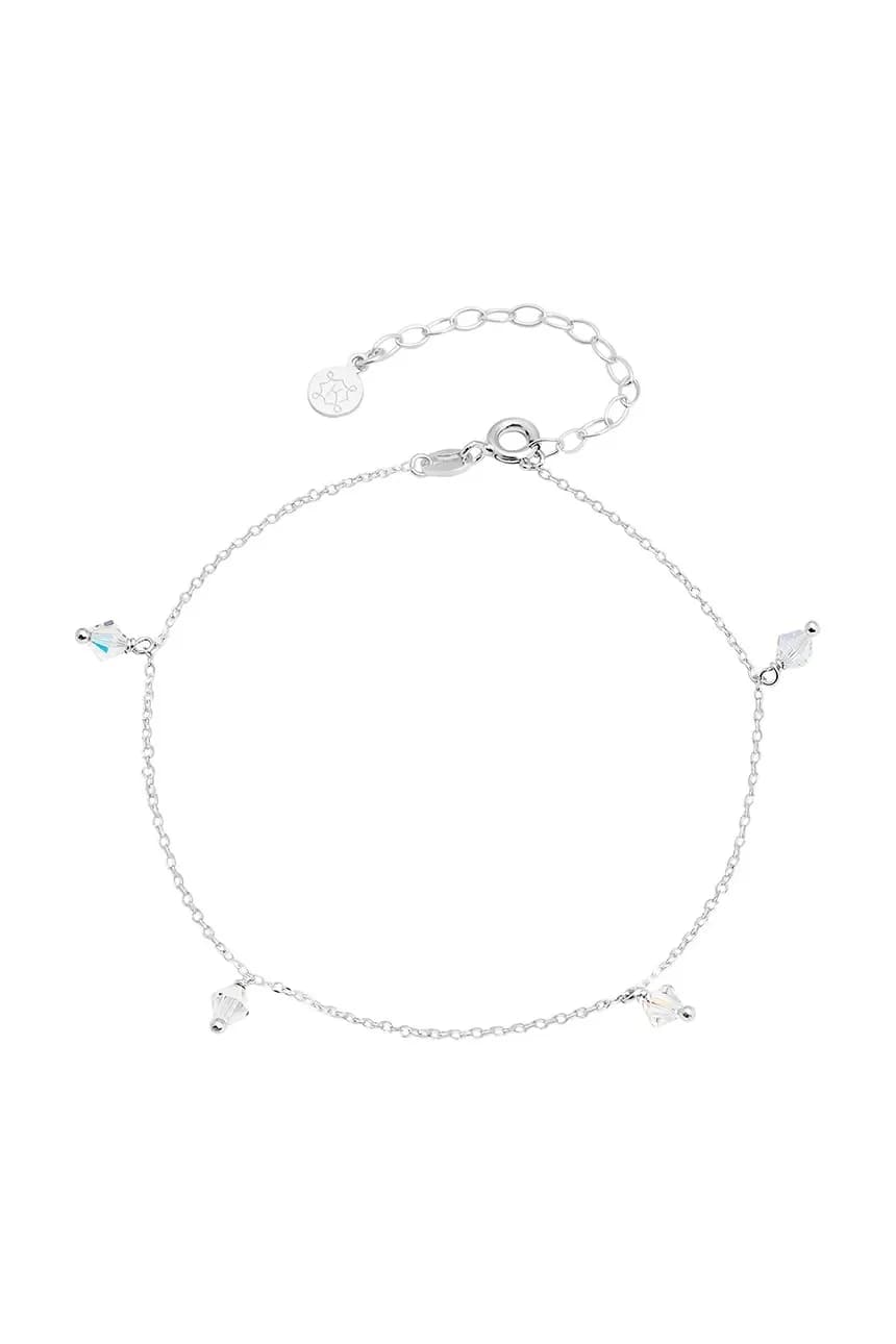 Серебряный браслет на ногу SEA