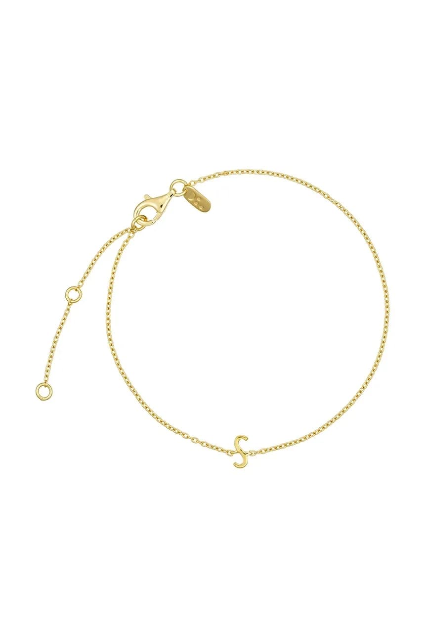 Позолоченный серебряный браслет