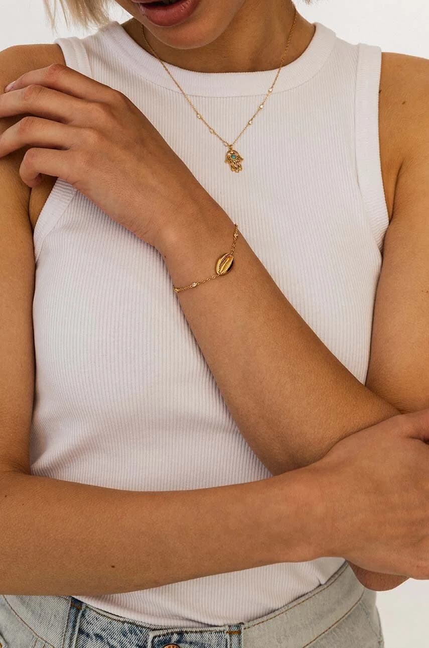 ARIEL серебряный позолоченный браслет - фото 4