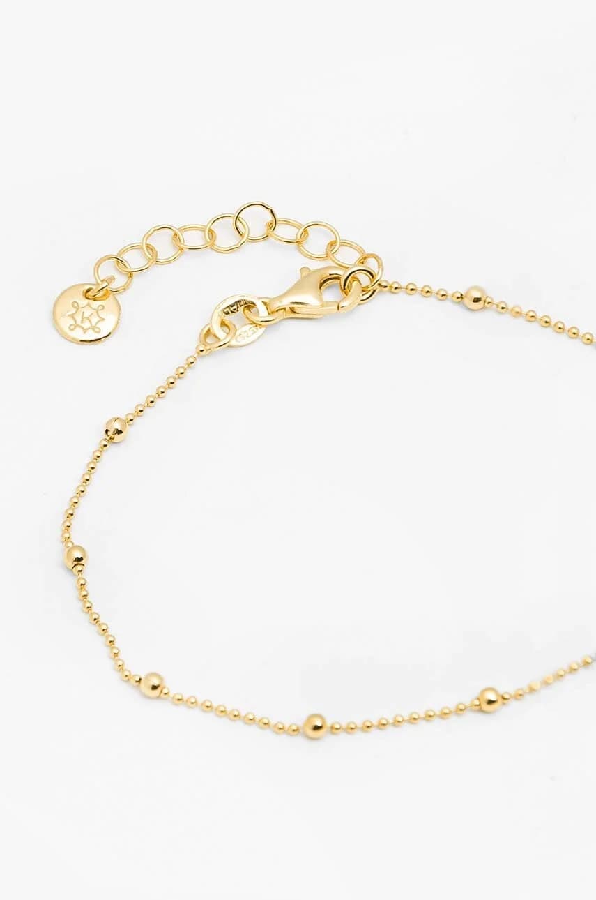 МОДНЫЙ позолоченный серебряный браслет - фото 2