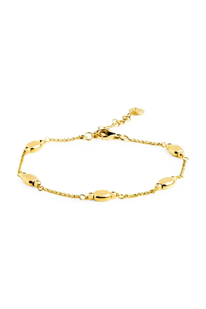 Позолоченный серебряный браслет