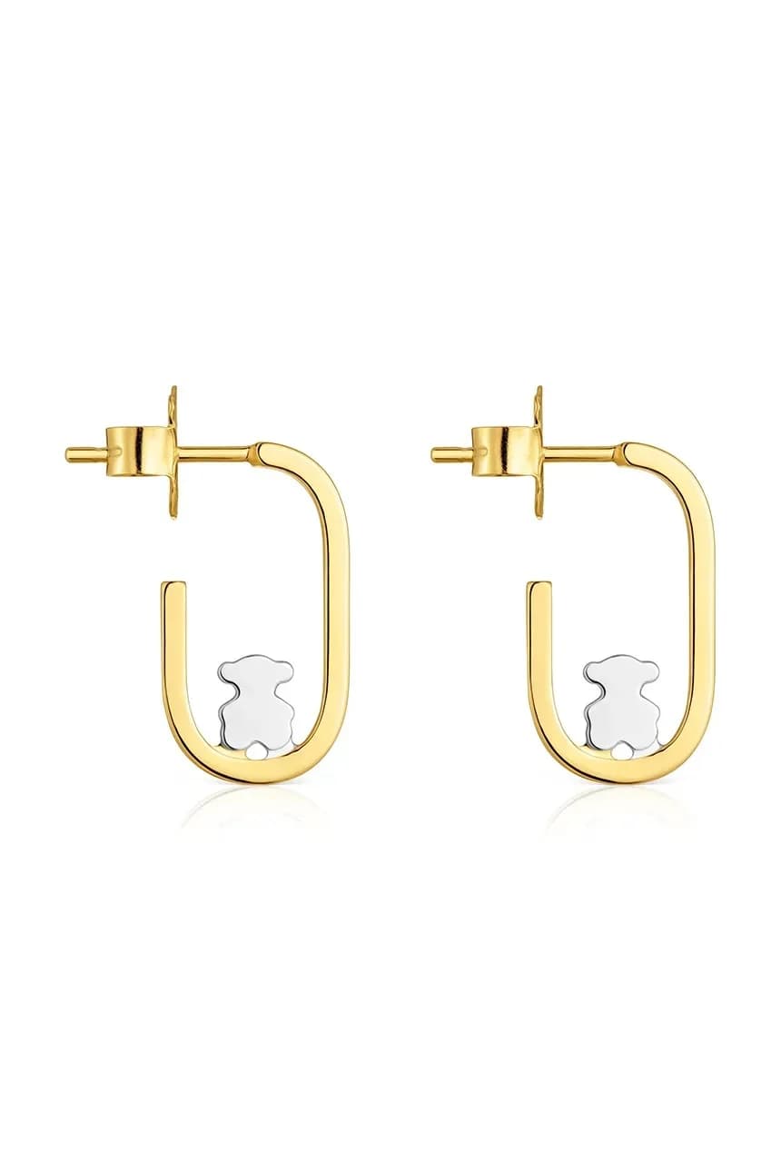 Позолоченные серьги - фото 2