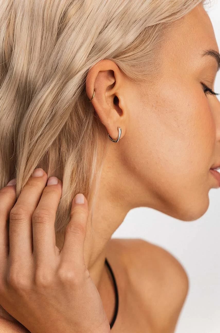 ТРЕНДЫ серебряные серьги - фото 4