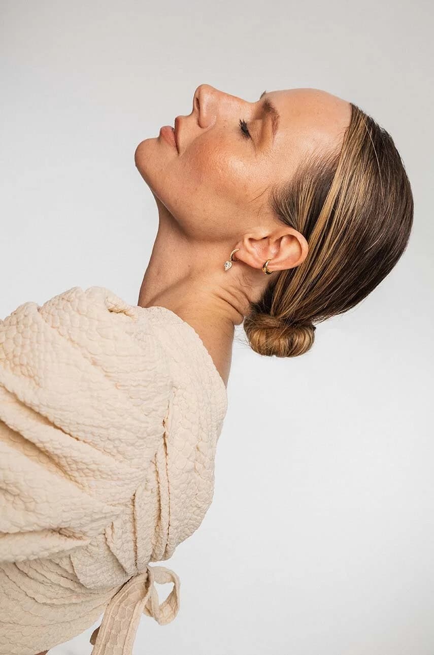 Серьги ROMANTICA из позолоченного серебра - фото 6