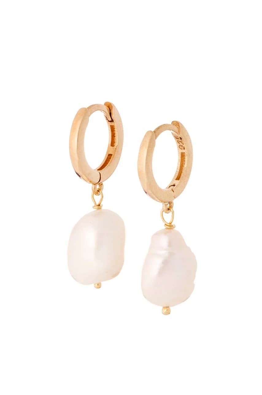 Позолоченные серебряные серьги Ariel