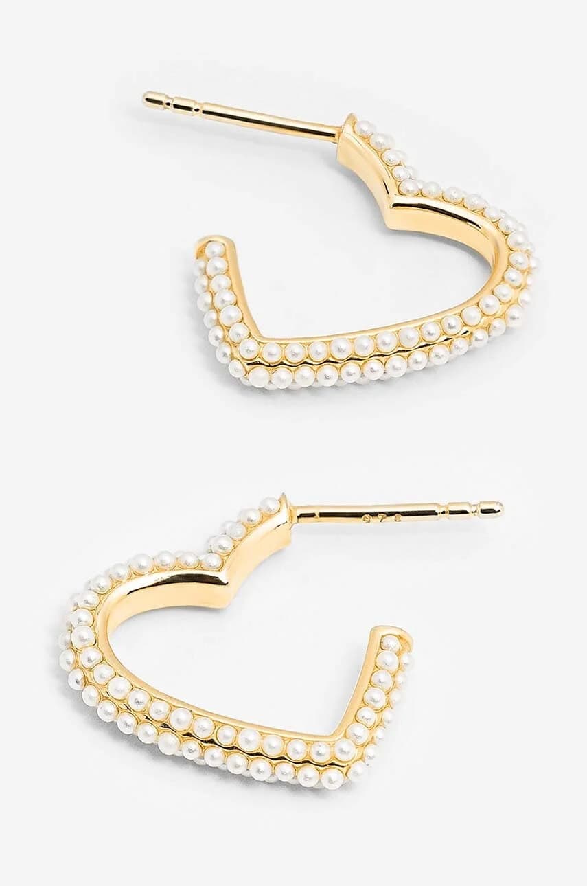 Серьги ROMANTICA из позолоченного серебра - фото 2