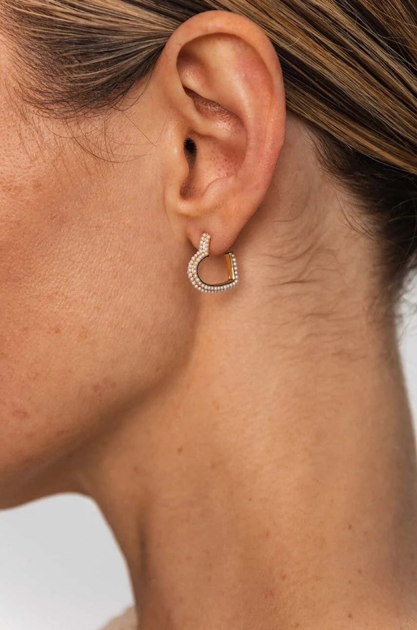 Серьги ROMANTICA из позолоченного серебра - фото 5