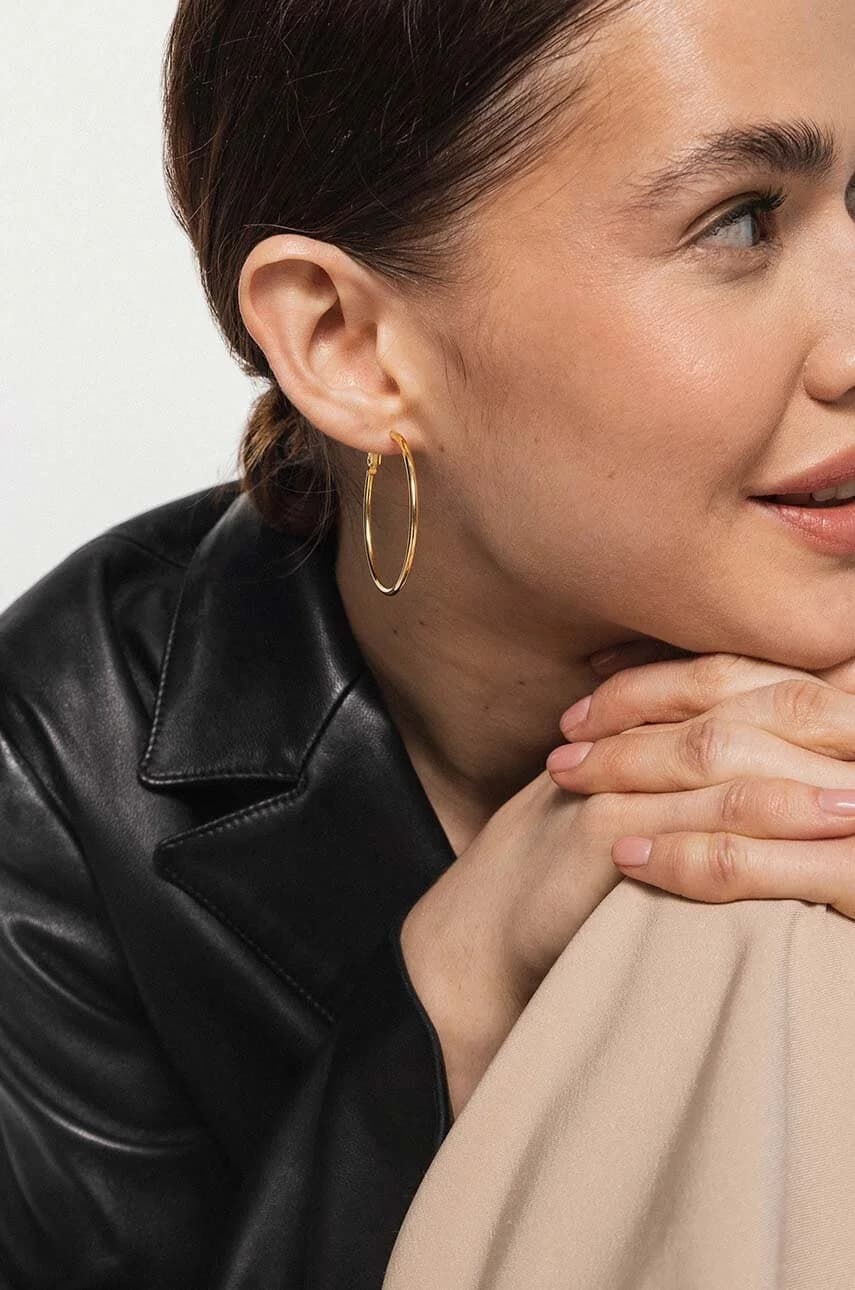 МОДНЫЕ серебряные серьги с позолотой - фото 3