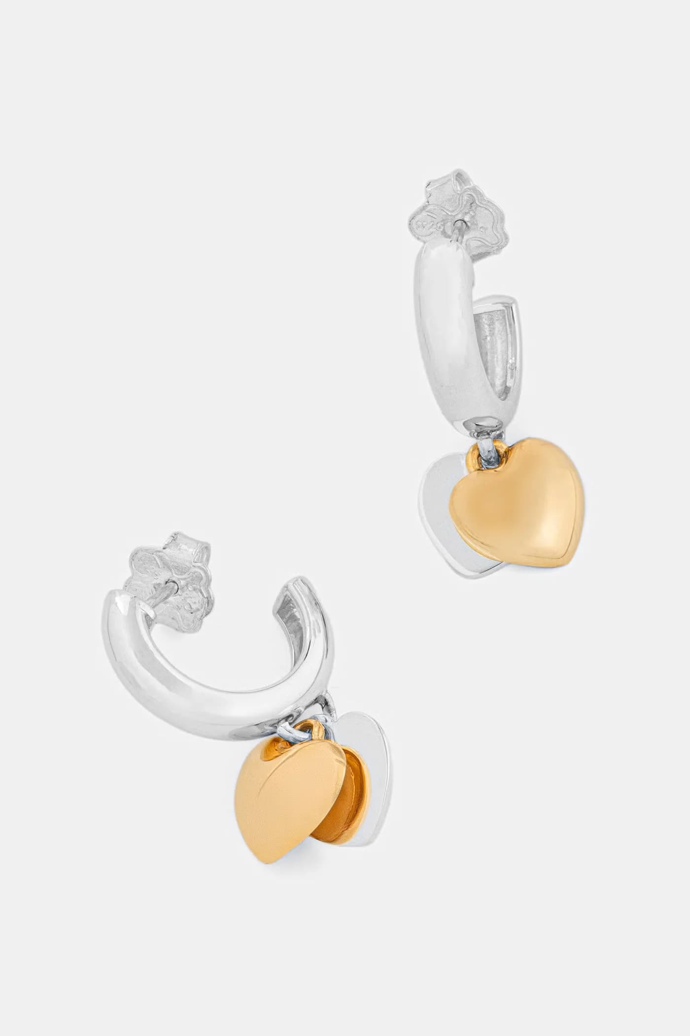 Позолоченные серебряные серьги