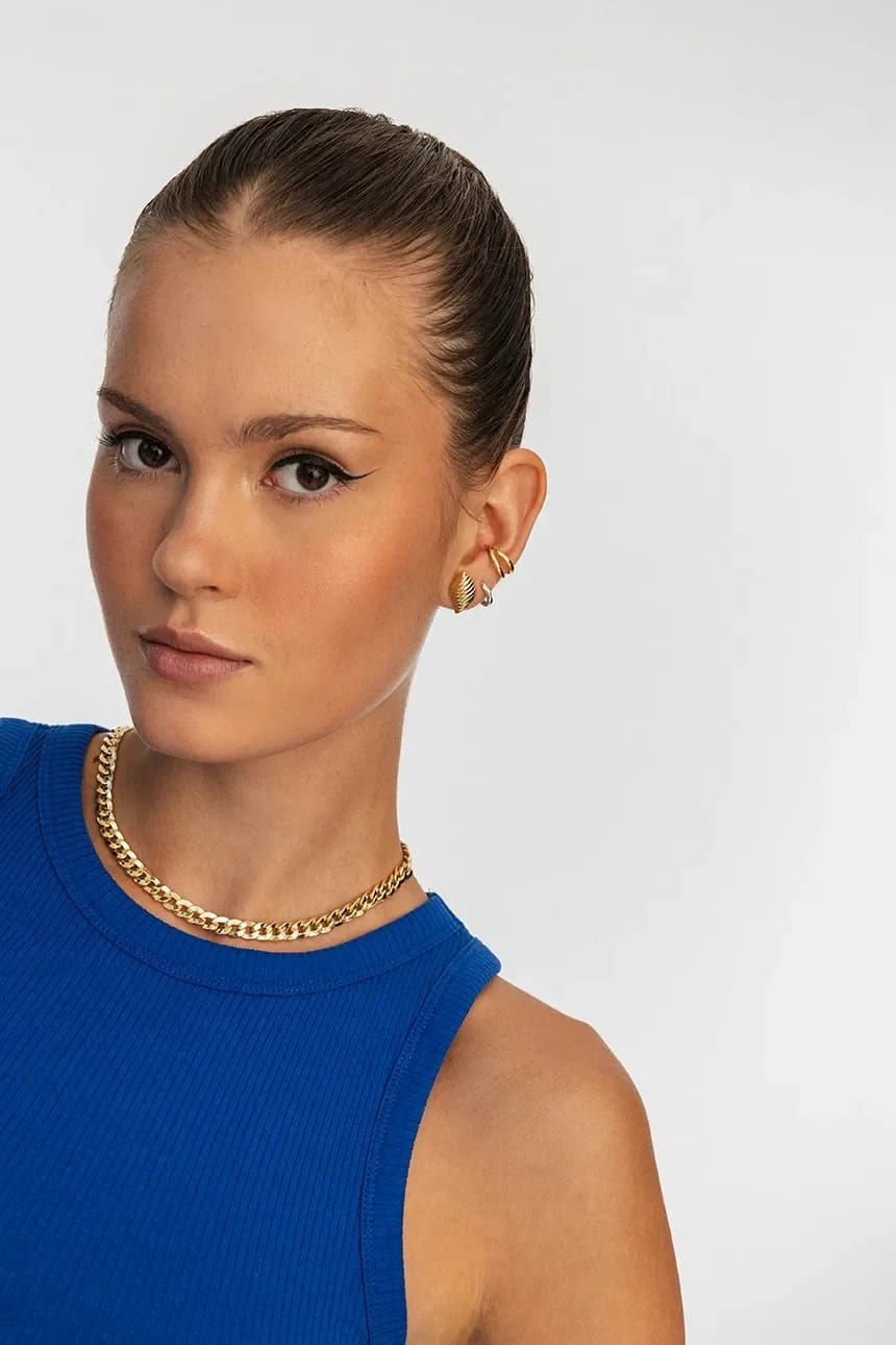 ВИНТАЖНЫЕ серебряные серьги с позолотой - фото 4