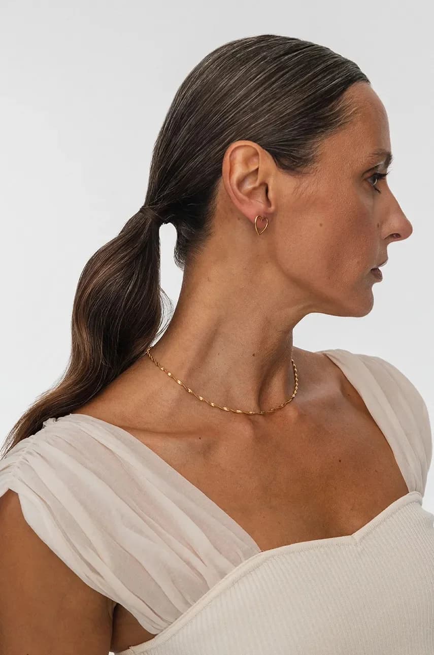 Серьги ROMANTICA из позолоченного серебра - фото 5