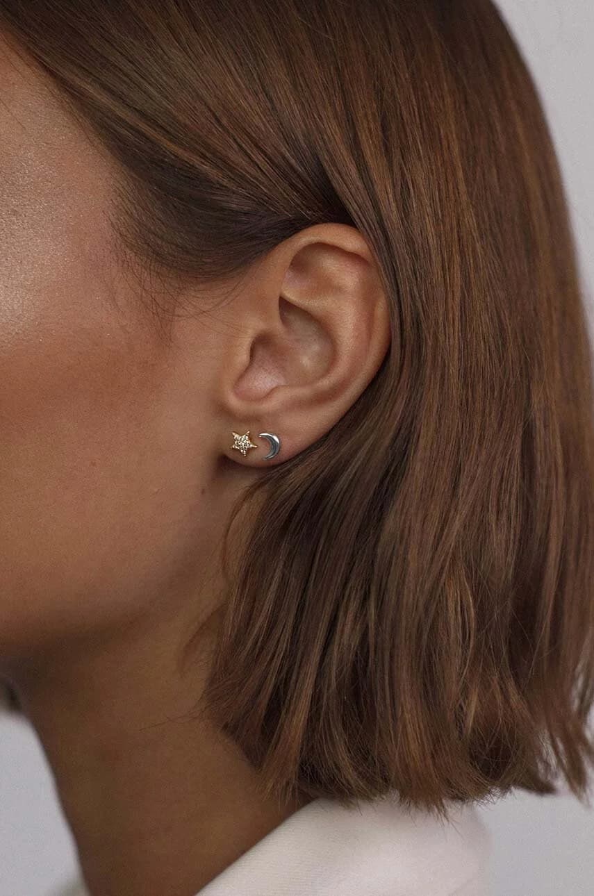 Серебряная серьга ROCK IT - фото 3