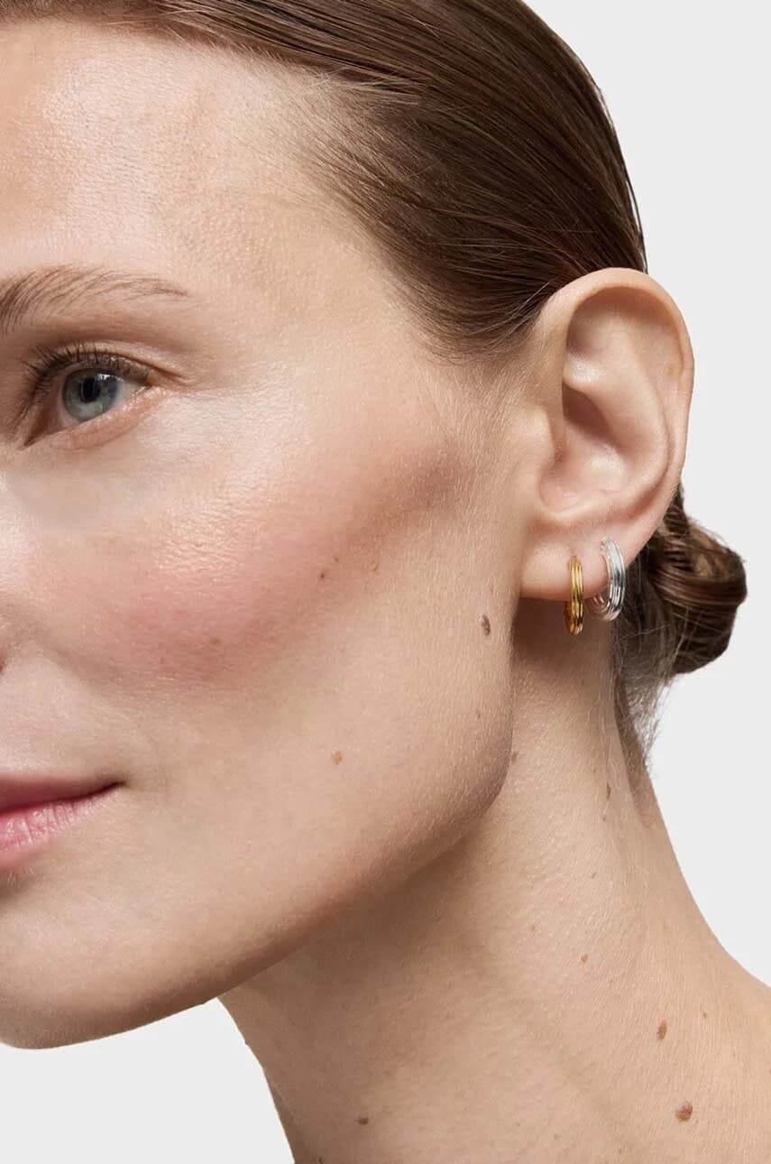 Позолоченные серебряные серьги 1950 г. - фото 5