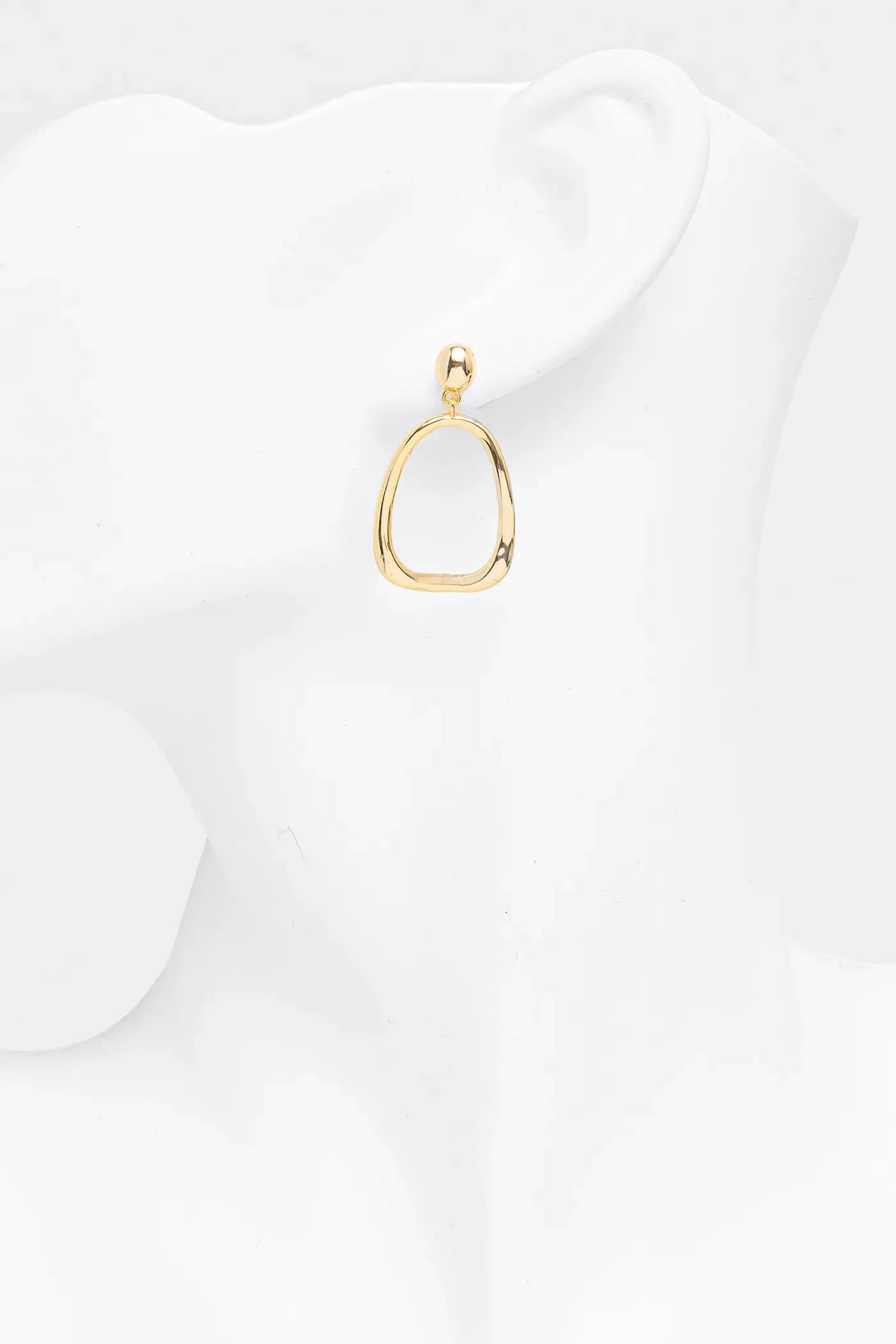 Позолоченные серебряные серьги - фото 2