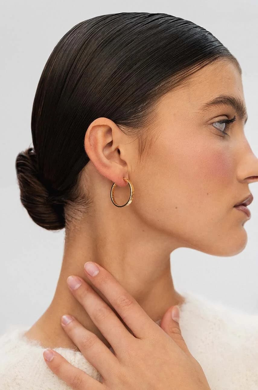 ВИНТАЖНЫЕ серебряные серьги с позолотой - фото 4