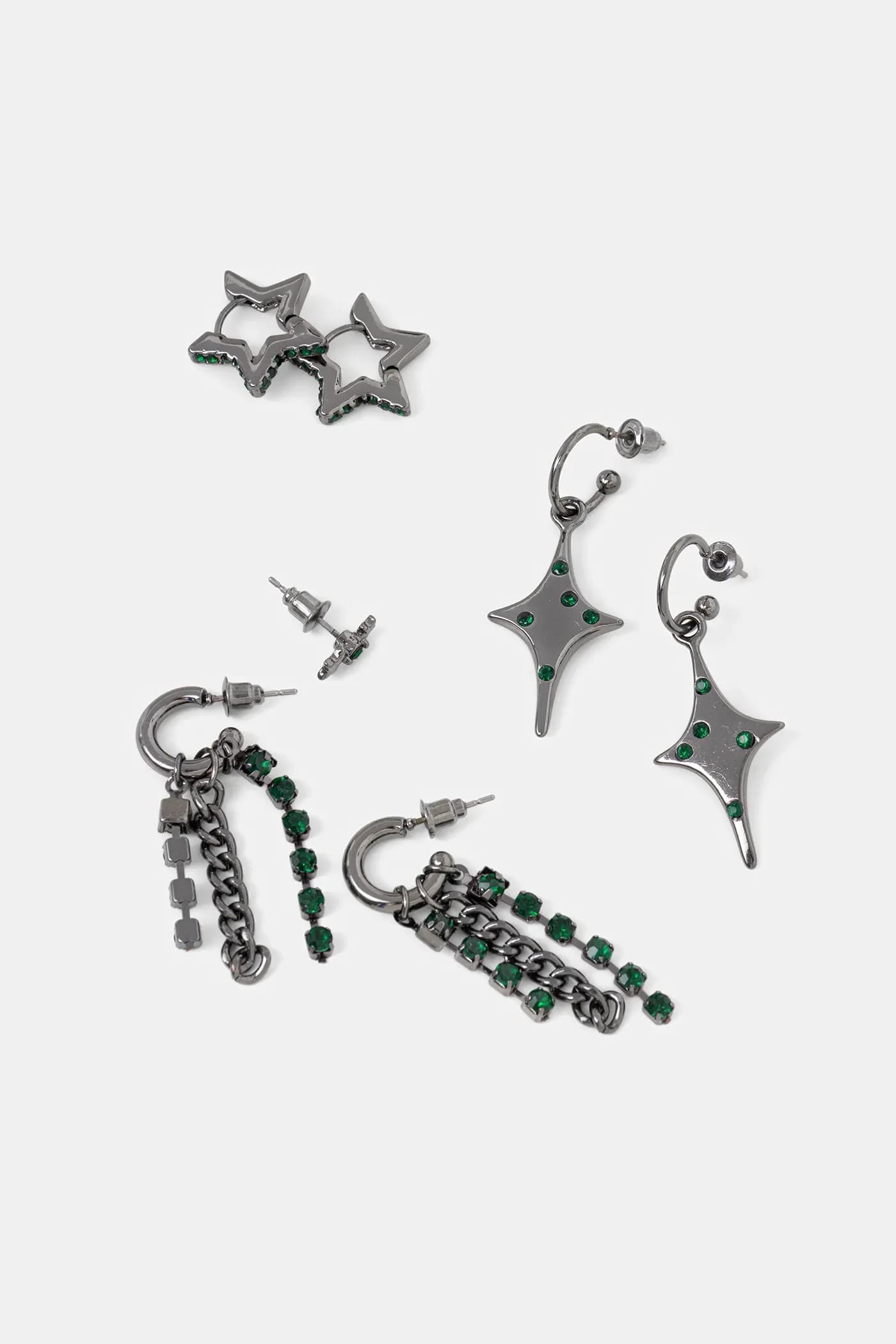 5 пар сережек