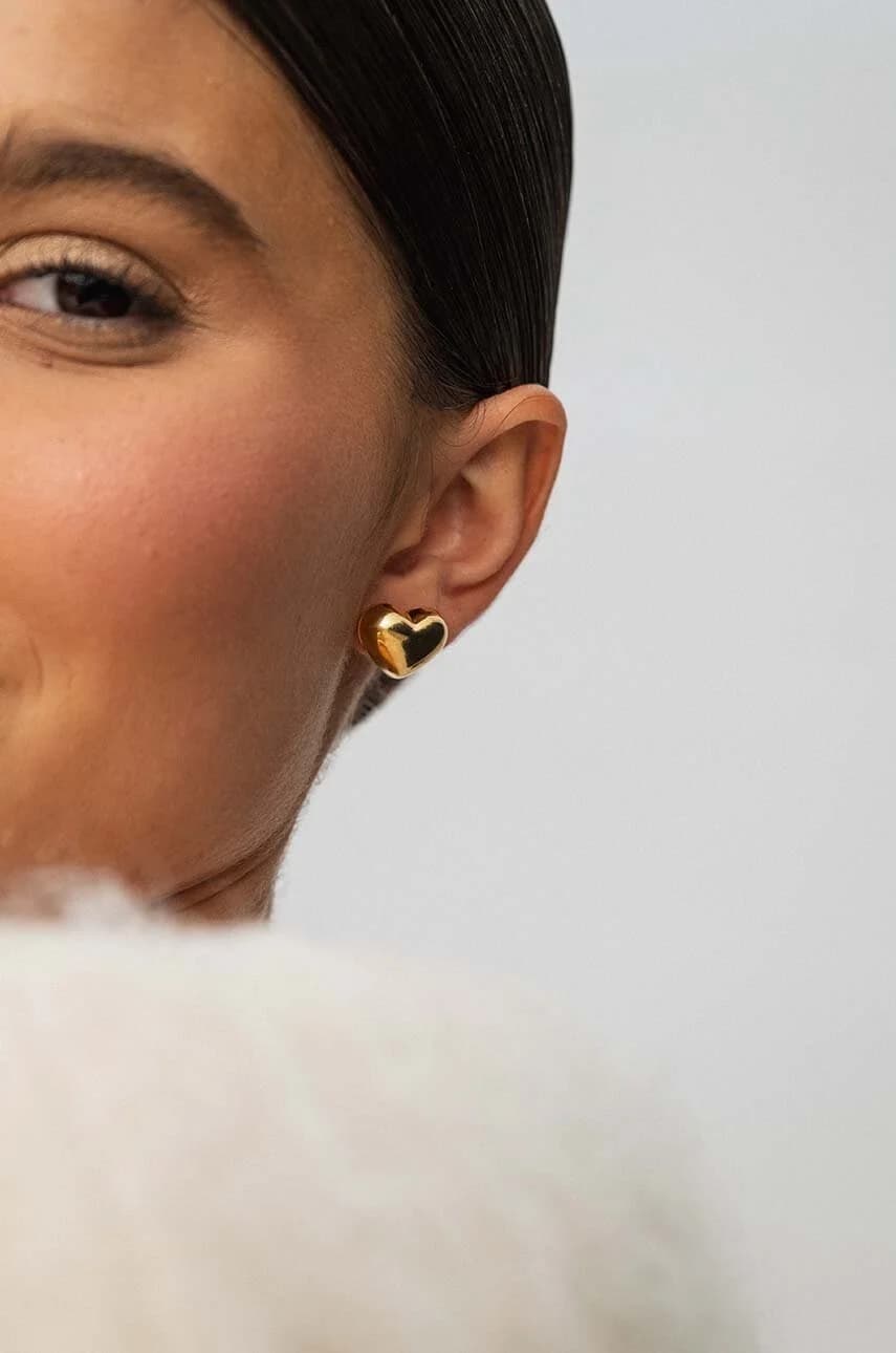 Серьги ROMANTICA из позолоченного серебра - фото 4