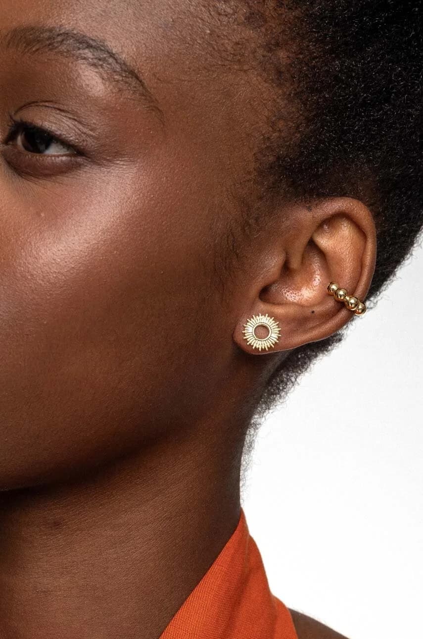 Позолоченные серьги BLAIR - фото 3