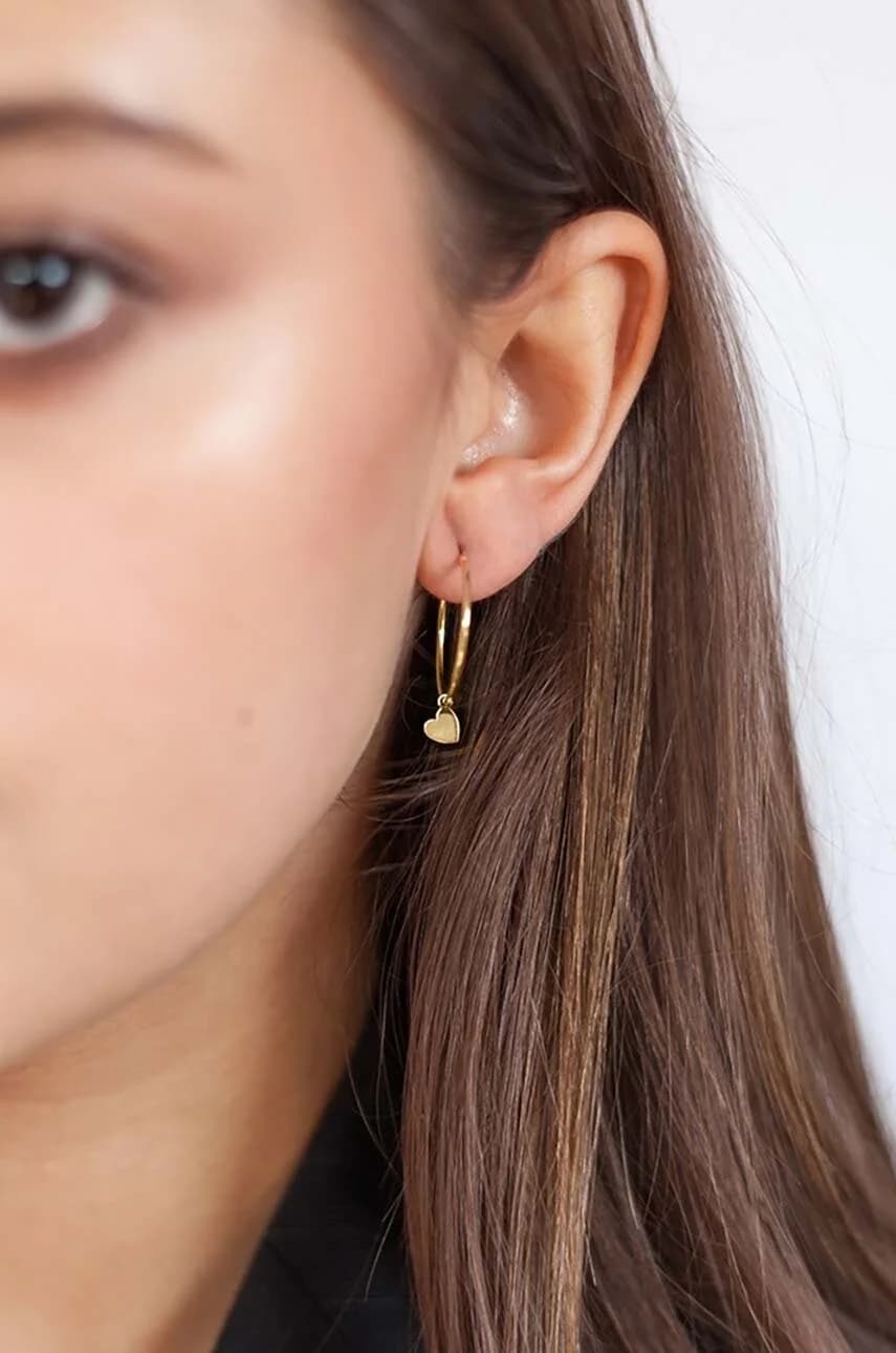 Серьги ROMANTICA из позолоченного серебра - фото 2