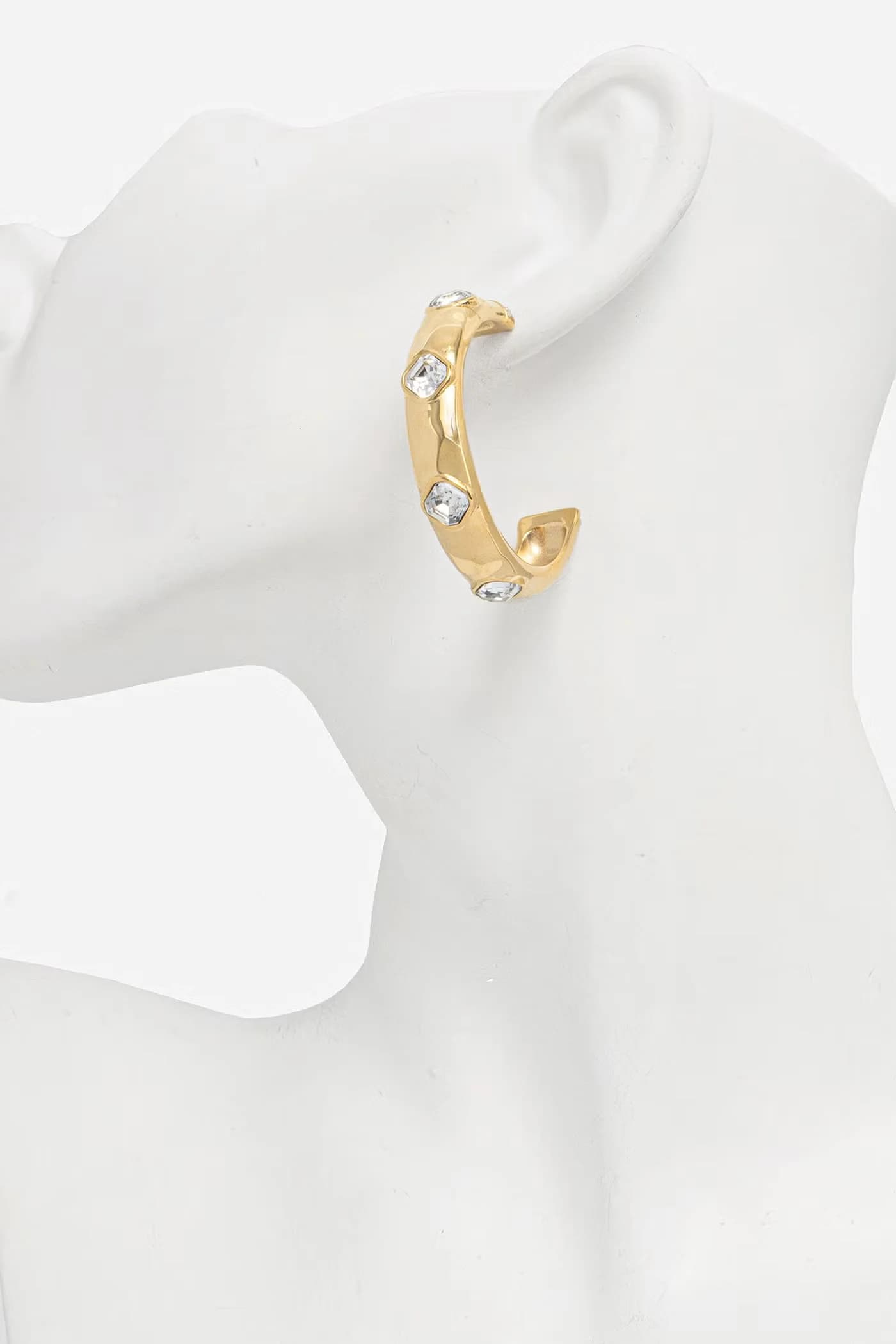 Женские серьги из нержавеющей стали с цирконами MAMOUNIA - фото 3