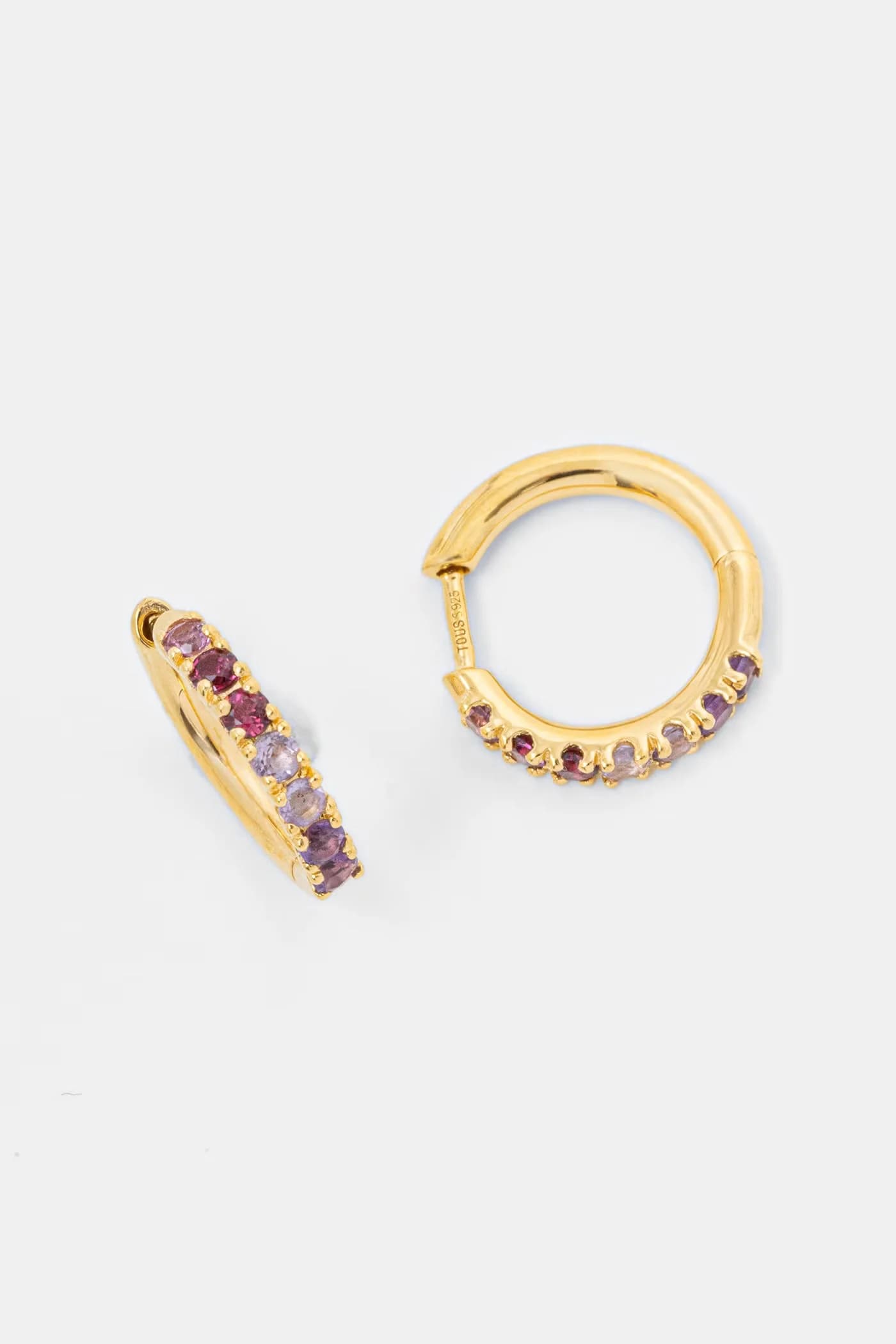 Позолоченные серебряные серьги