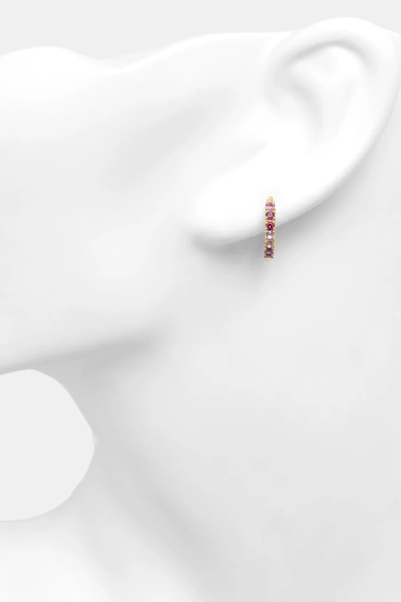 Позолоченные серебряные серьги - фото 3