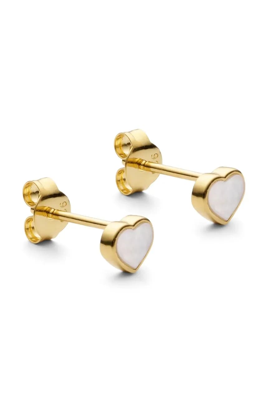 Позолоченные серебряные серьги