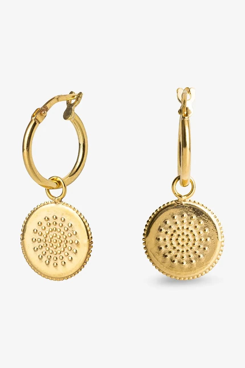 ВИНТАЖНЫЕ серебряные серьги с позолотой - фото 2