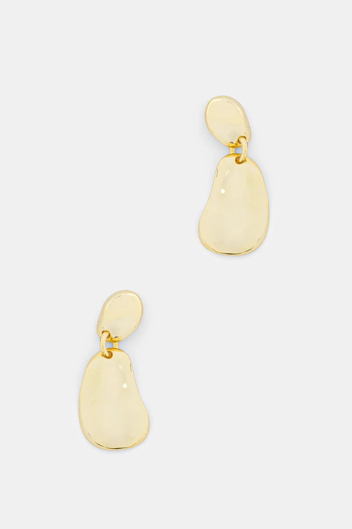 Позолоченная серебряная серьга