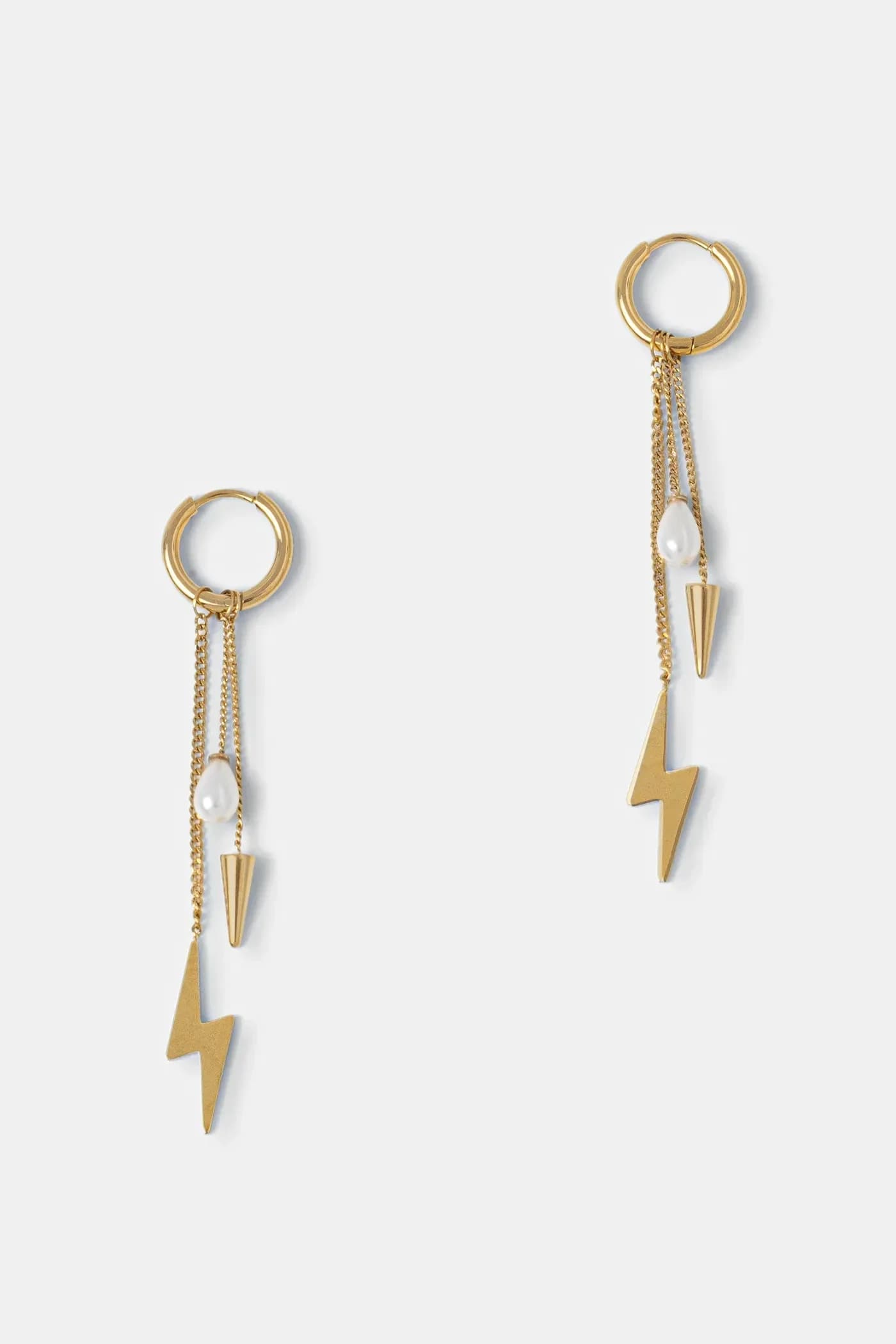 Позолоченные серьги Peak