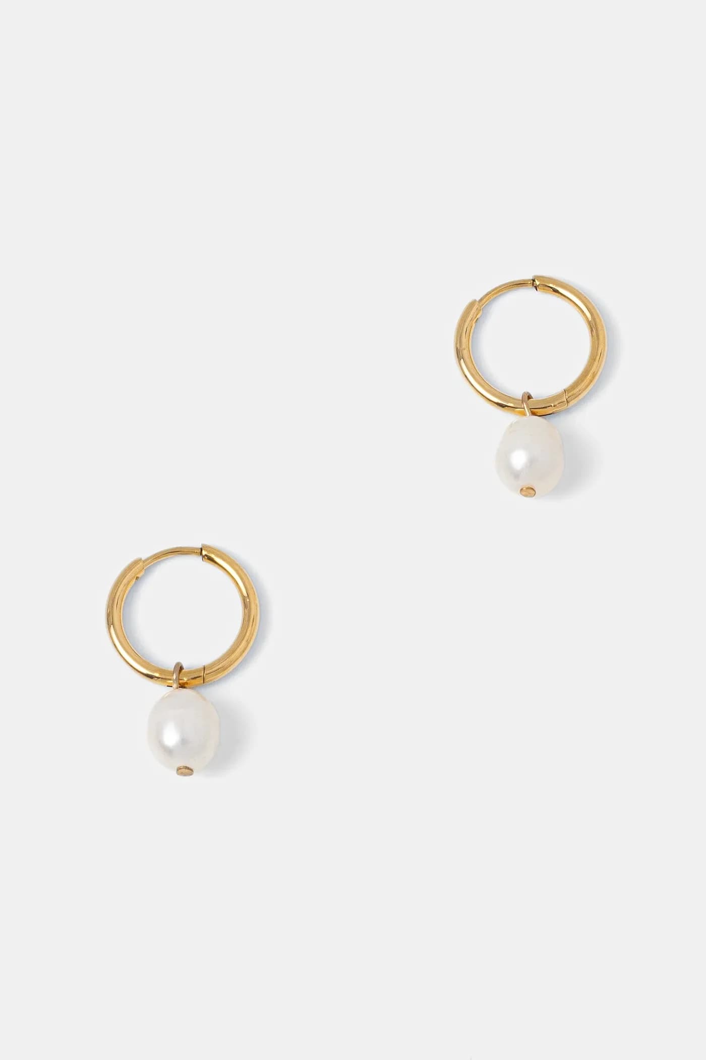 Позолоченные серьги Perla