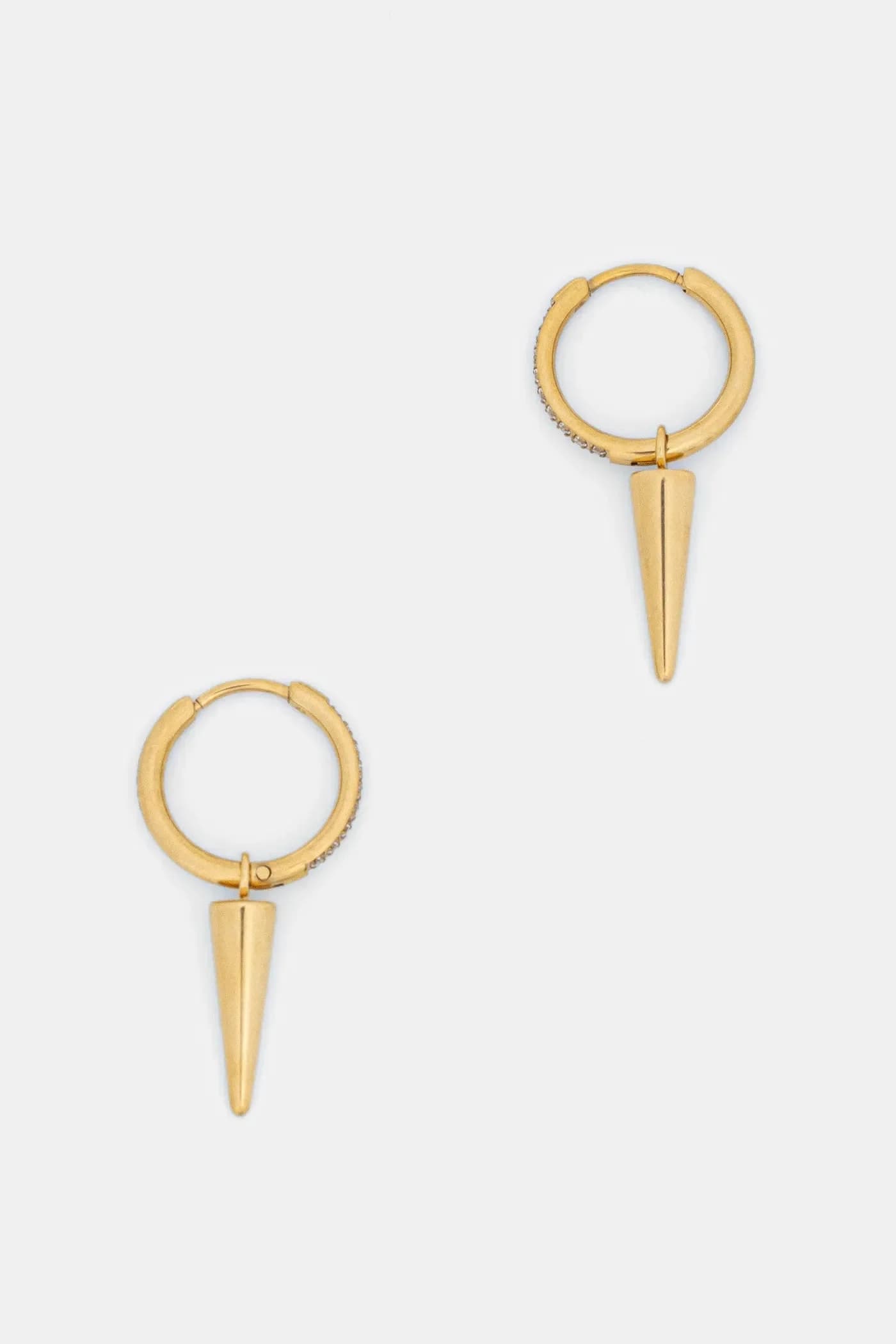 Позолоченные серьги Peak