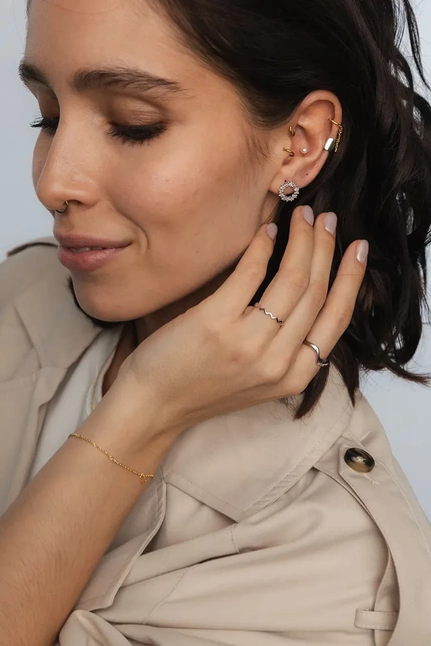 Серебряные серьги ХИППИ - фото 3