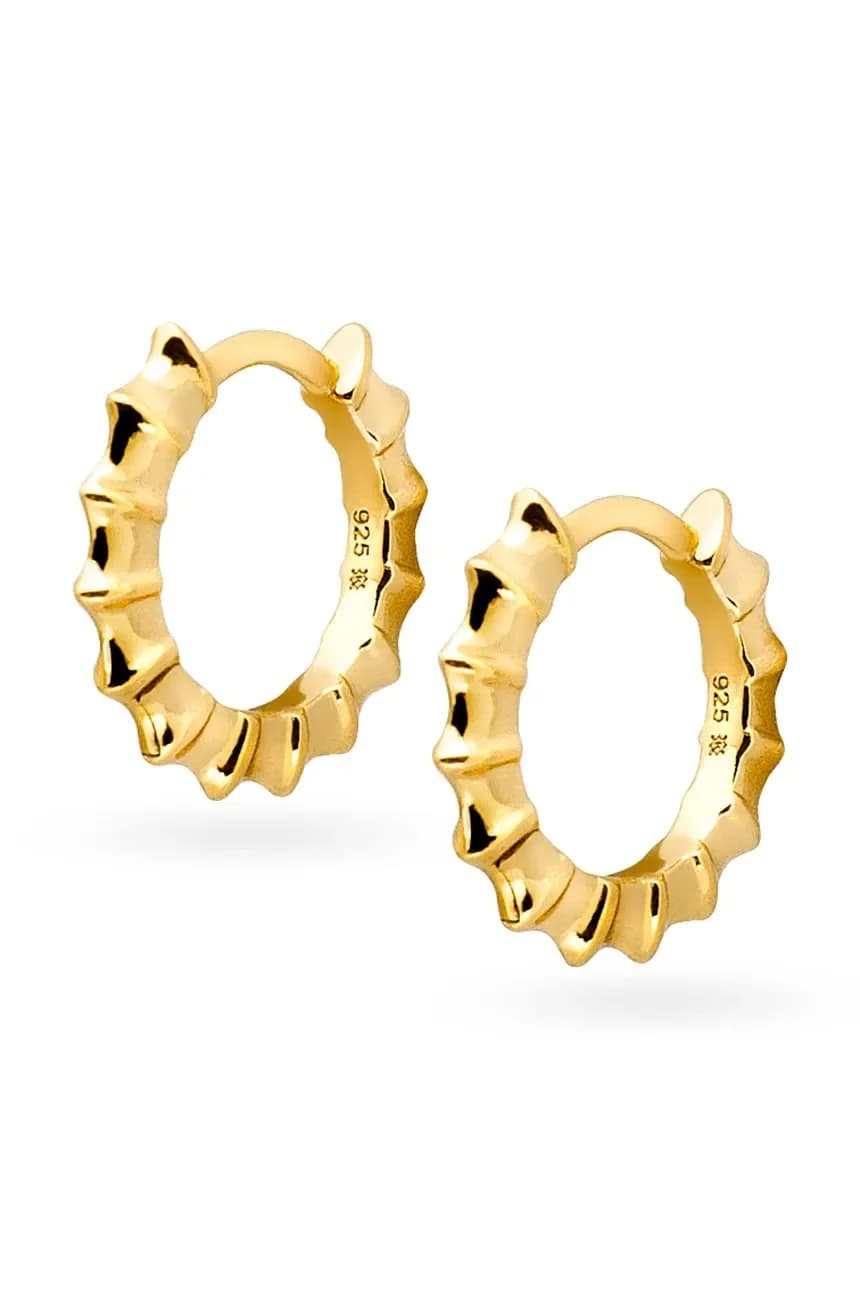 Серебряные серьги ARIEL с позолотой