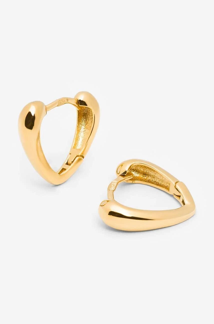 МОДНЫЕ серебряные серьги с позолотой - фото 2