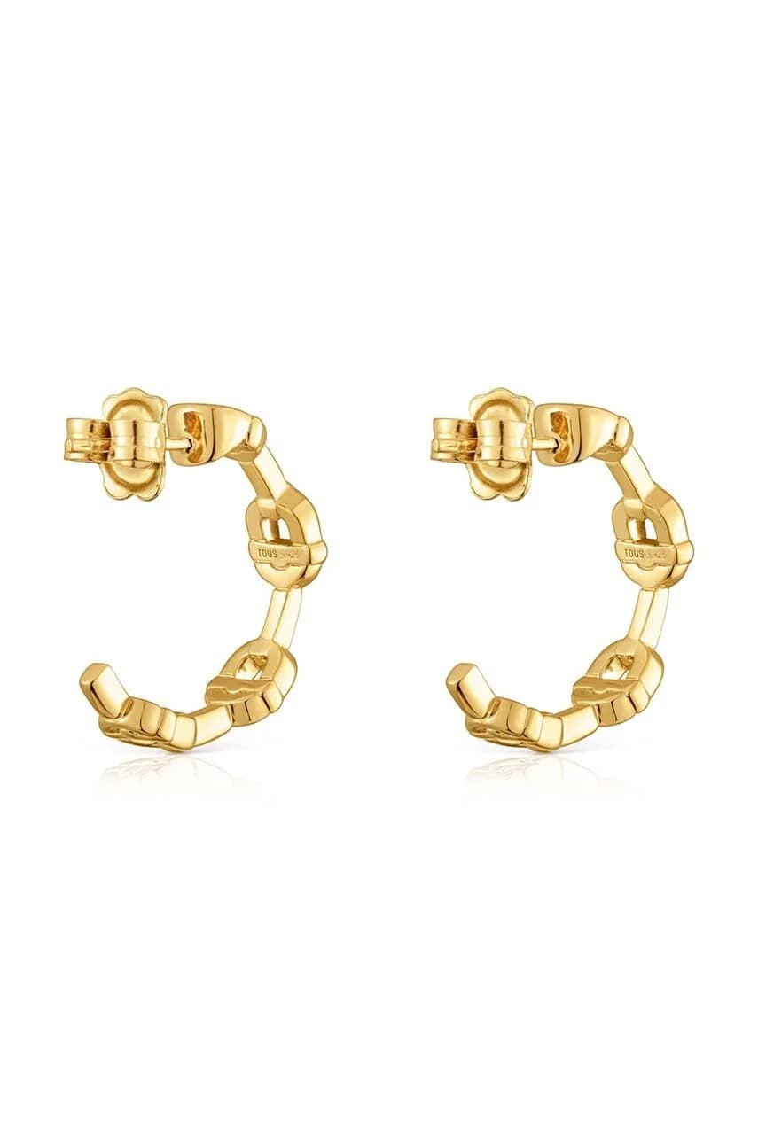 Позолоченные серебряные серьги Manifesto - фото 3