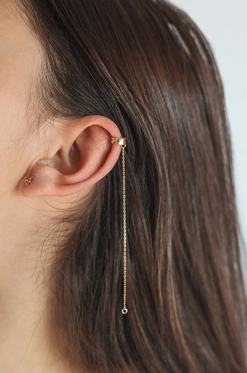 Серебристый позолоченный кафф Rock It - фото 2