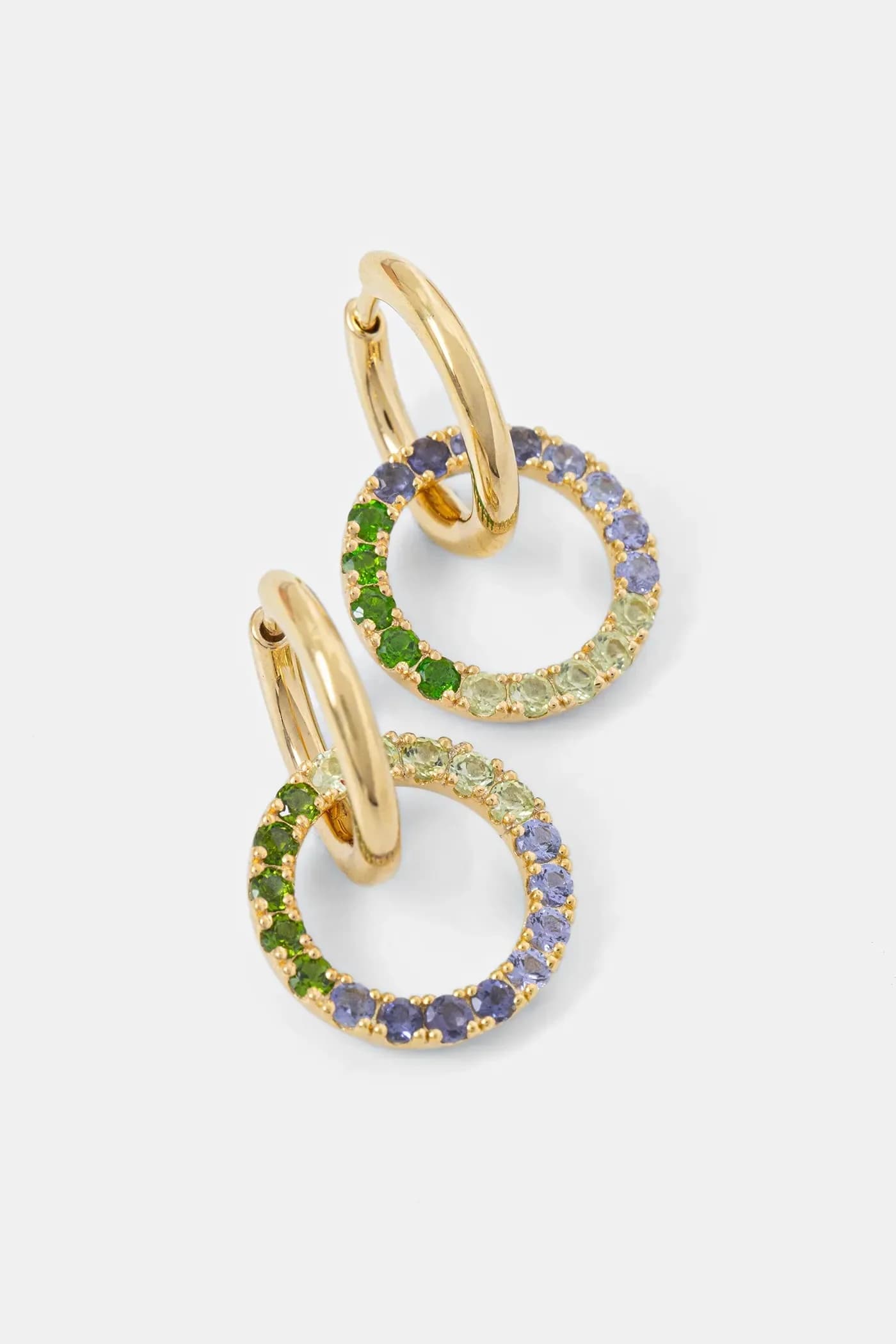 Позолоченные серебряные серьги