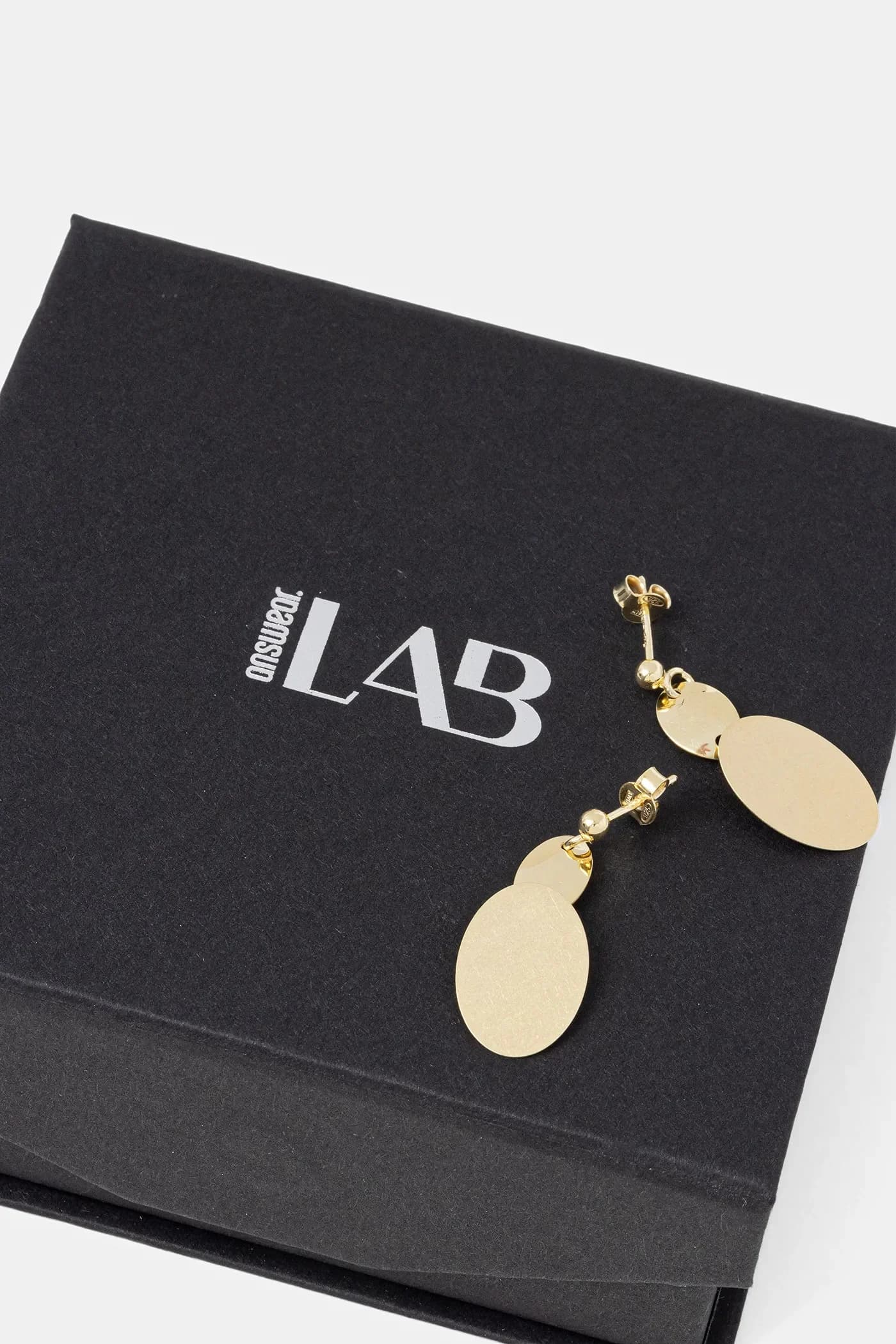 Серьги из серебра 925 пробы с покрытием из 18-каратного золота. - фото 2