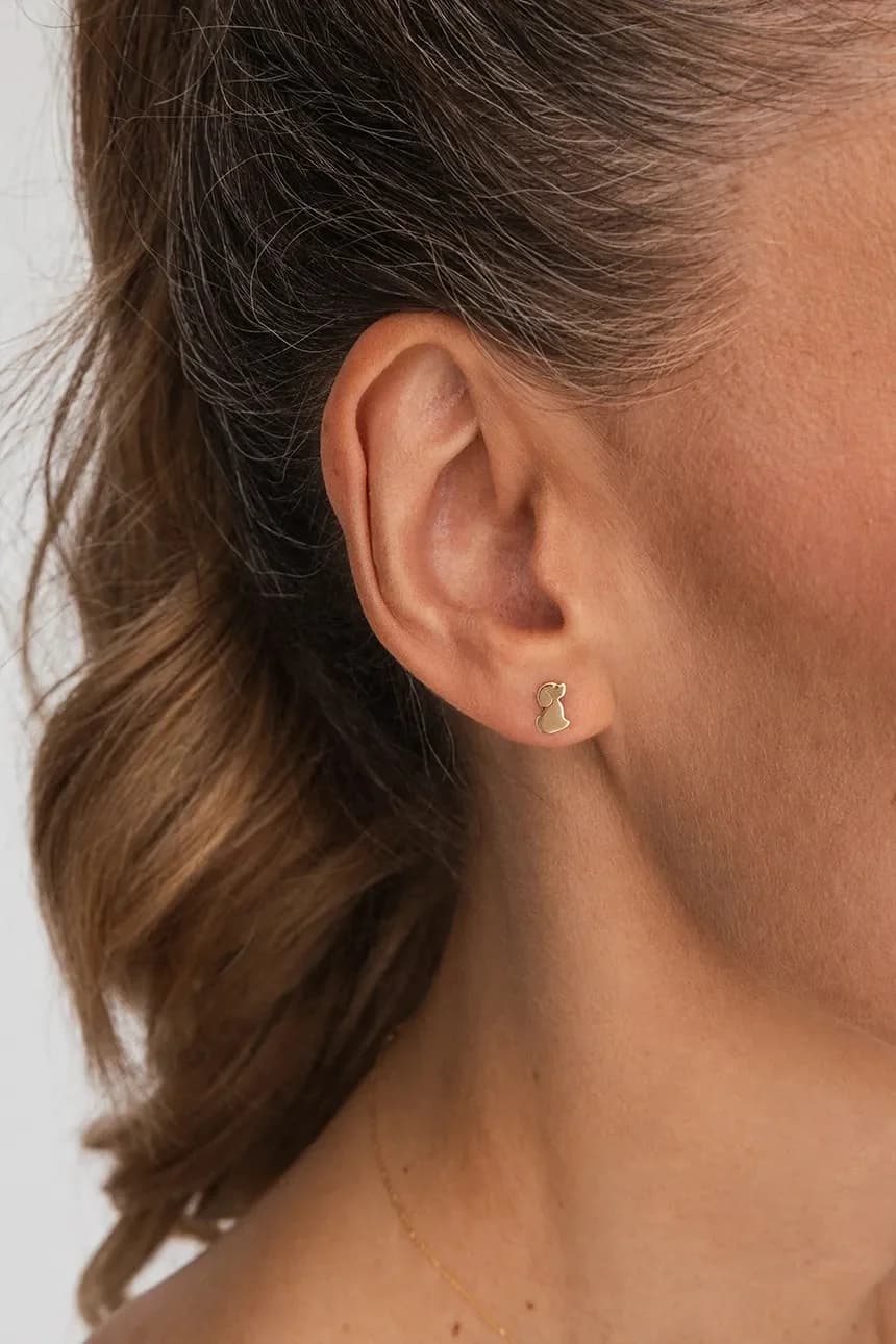 Золотые серьги SOFT - фото 3