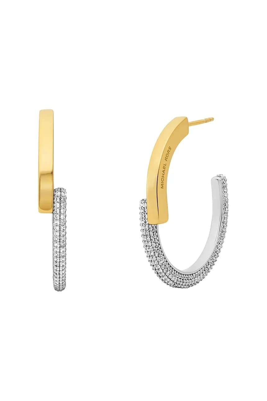 Позолоченные серебряные серьги