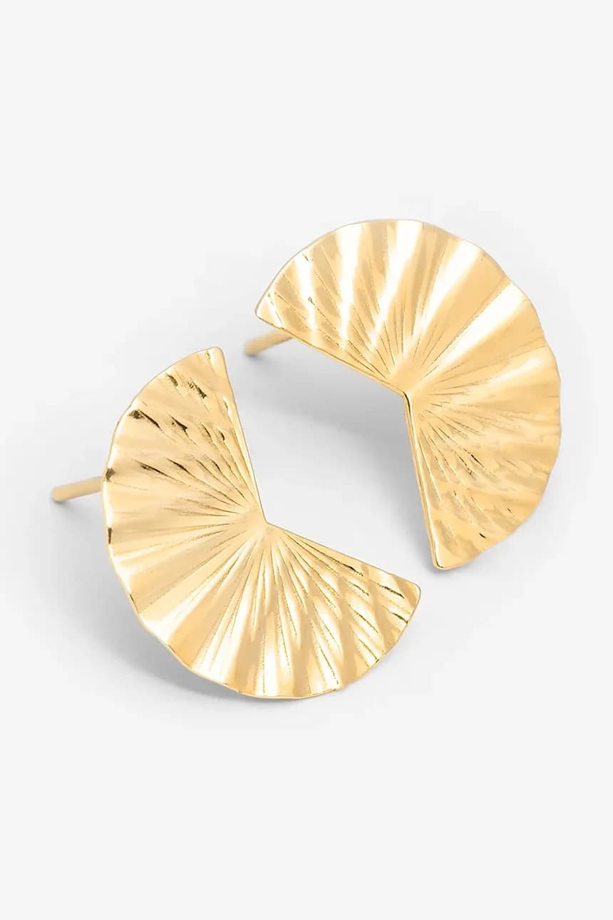 позолоченные серебряные серьги BLAIR - фото 2