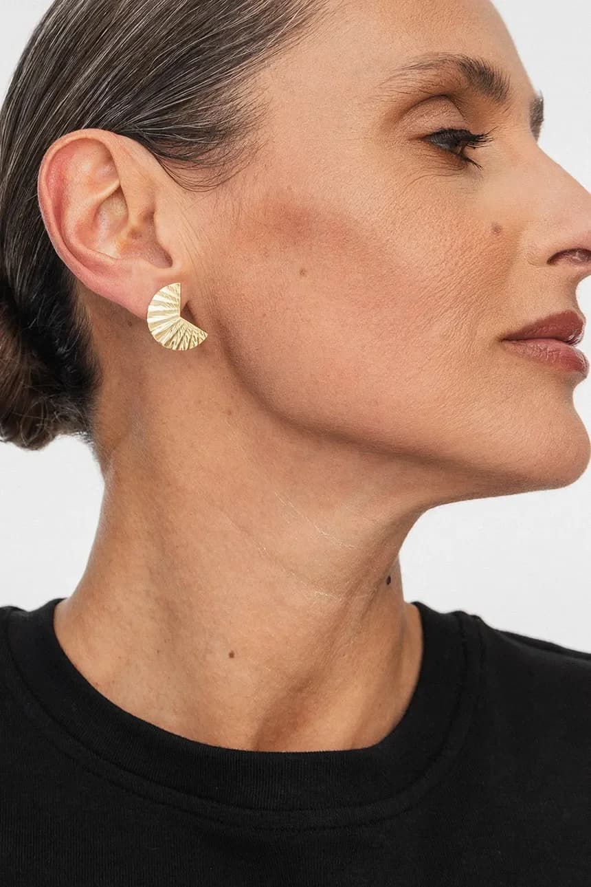 позолоченные серебряные серьги BLAIR - фото 3