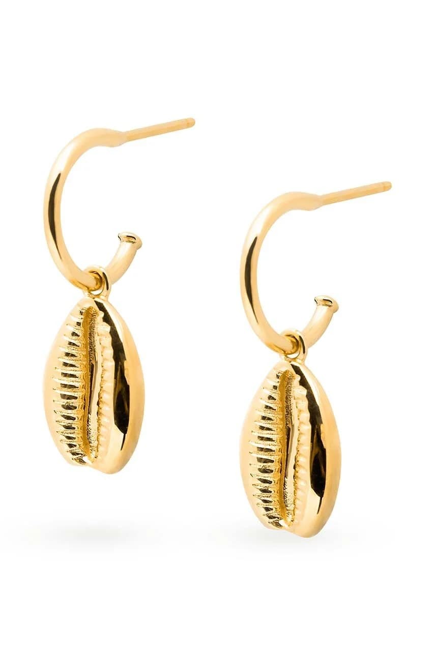 Серебряные серьги ARIEL с позолотой