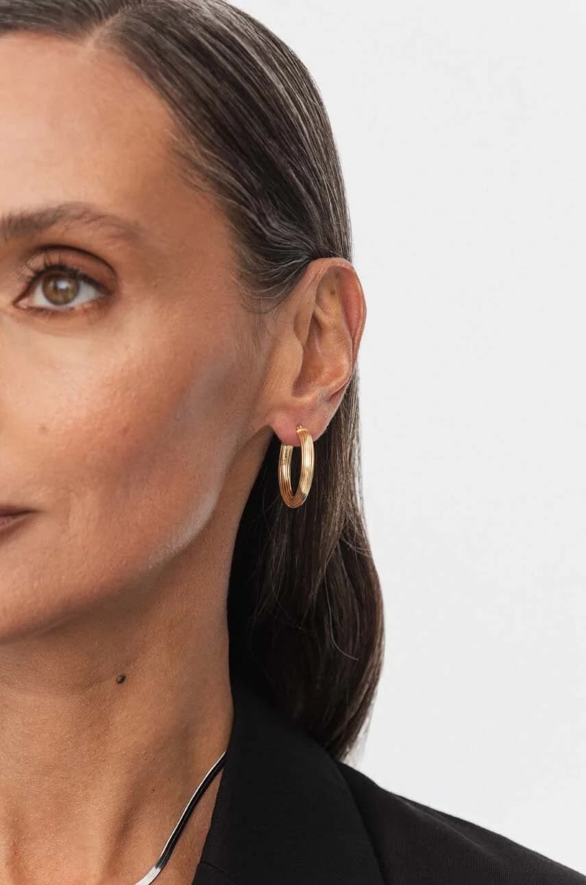 МОДНЫЕ серебряные серьги с позолотой - фото 3