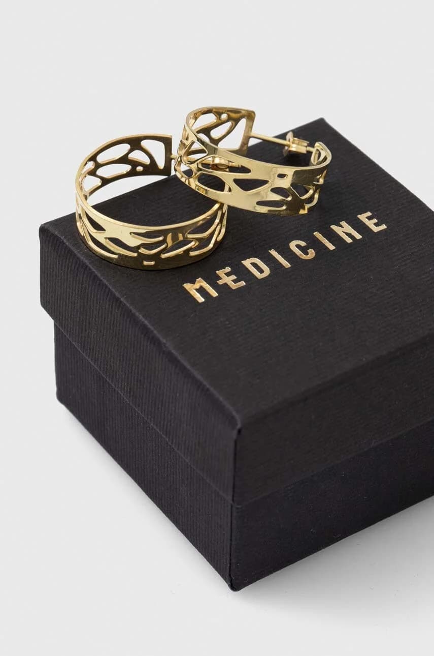 Позолоченные серебряные серьги - фото 3