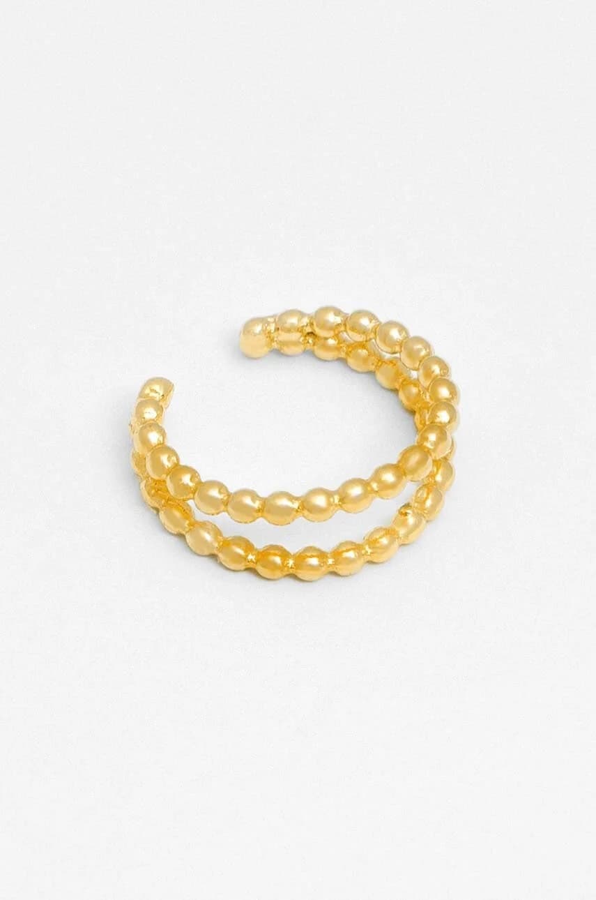 Серебристый позолоченный кафф ROCK IT - фото 2